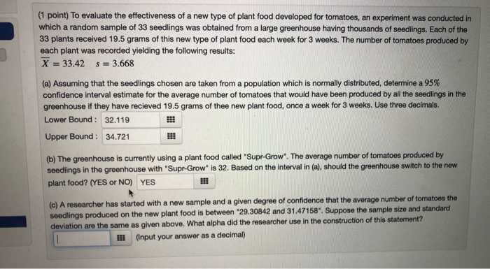 Solved (1 point) To evaluate the effectiveness of a new type | Chegg.com