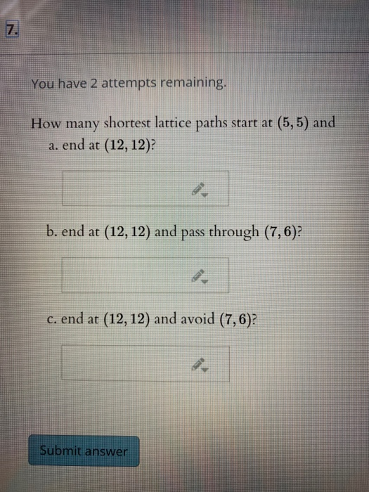 Solved N You have 2 attempts remaining. How many shortest