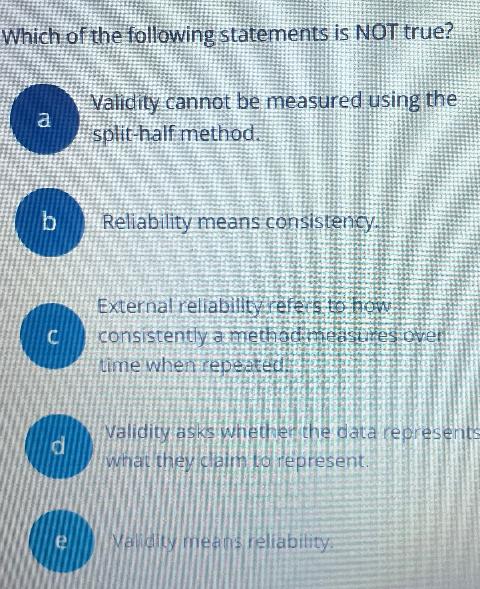 Solved Which of the following statements is NOT true?a | Chegg.com