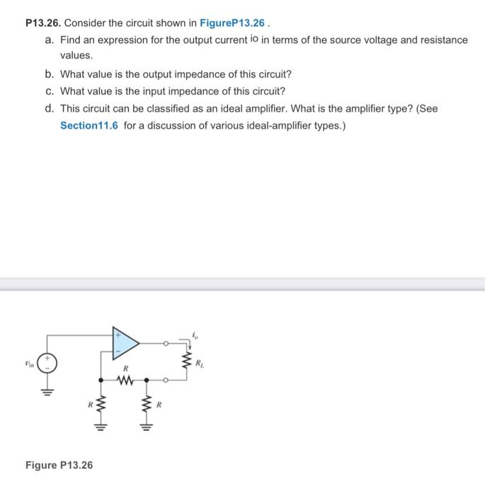 Solved P13.26. Consider The Circuit Shown In FigureP13.26. | Chegg.com