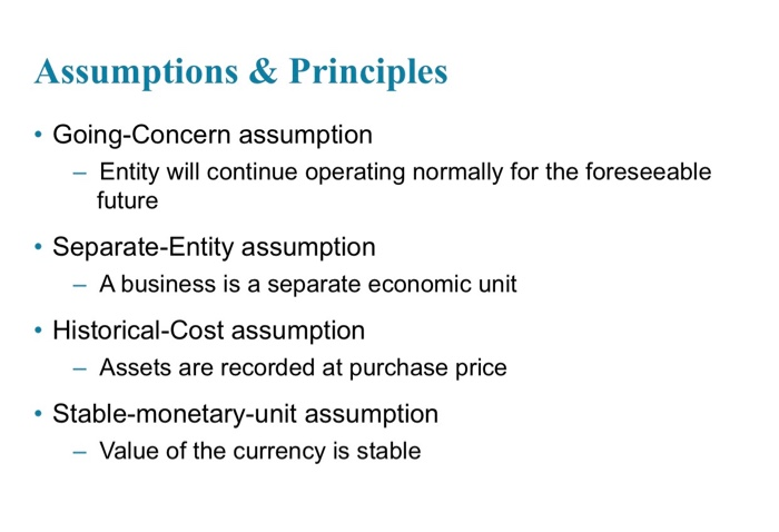 Solved 02. Identify the accounting assumption that best | Chegg.com