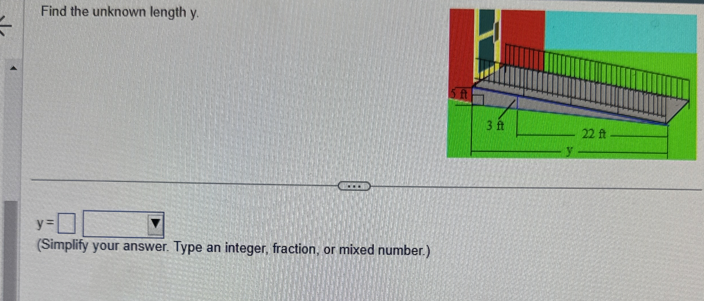 Solved Find the unknown length y.y= (Simplify your answer.