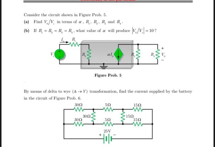 Solved Consider the circuit shown in Figure Prob. 5. (a) | Chegg.com