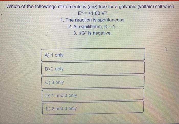 Solved Which Of The Followings Statements Is Are True F Chegg Com