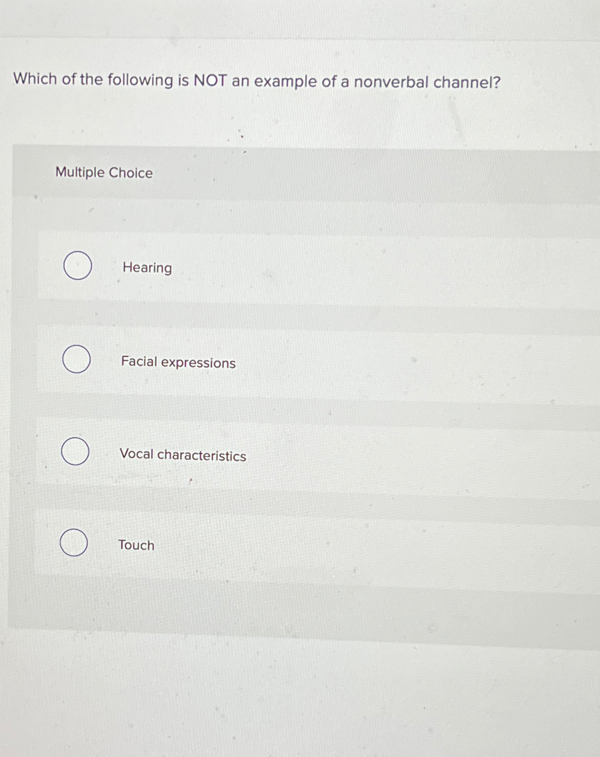 Solved Which of the following is NOT an example of a | Chegg.com