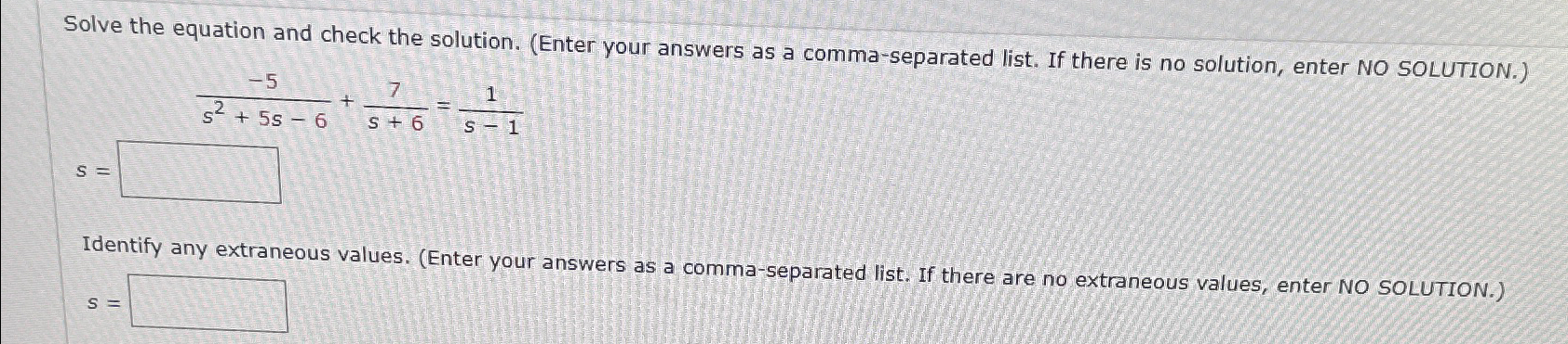 Solved Solve the equation and check the solution. (Enter | Chegg.com