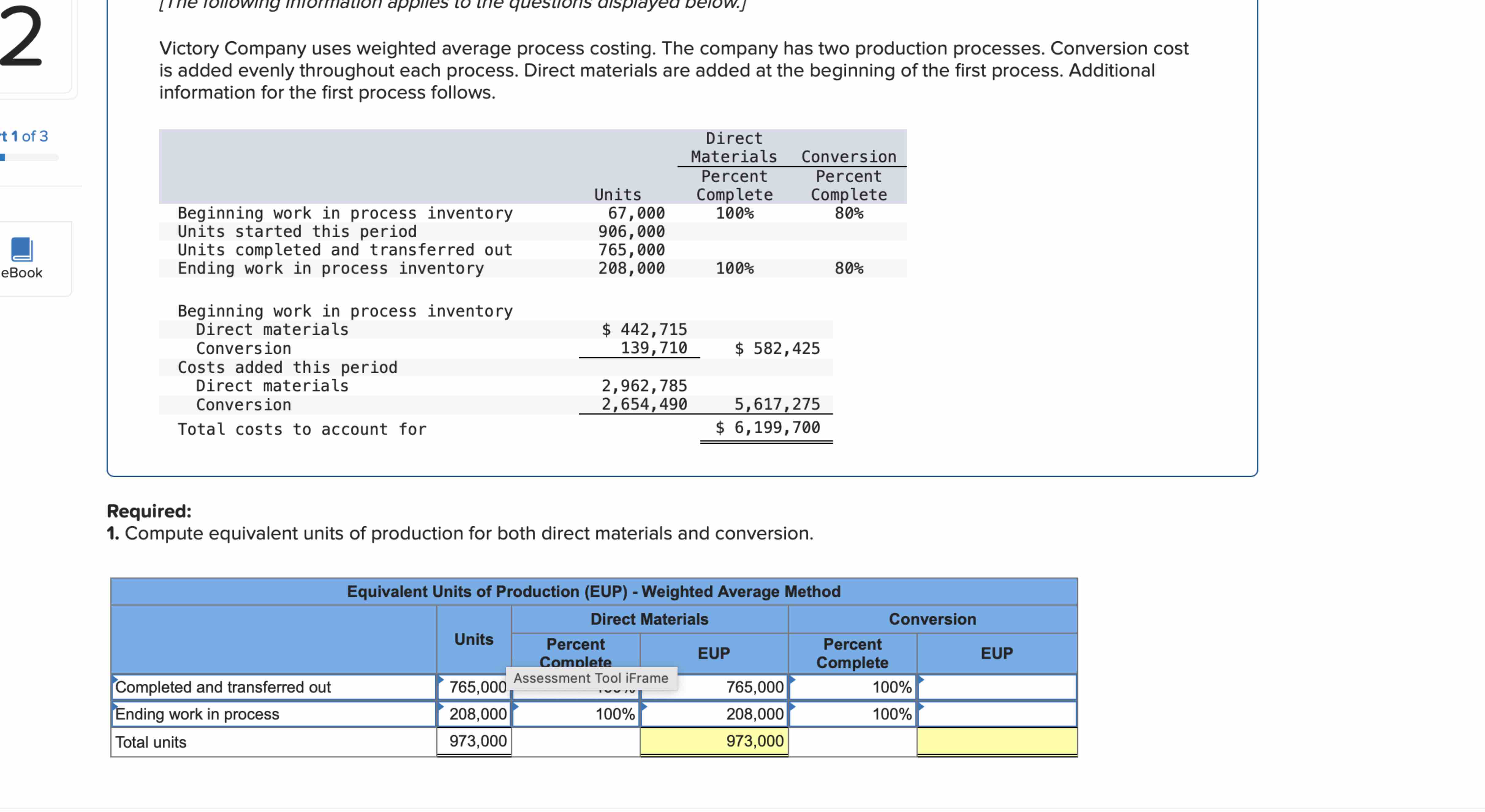 Solved Victory Company Uses Weighted Average Process Chegg Solved victory company uses weighted average process chegg