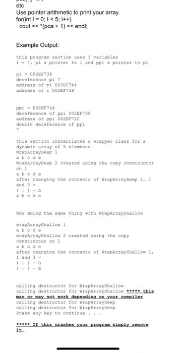 Solved Part 1 Create an int i with a value of 7. Create a | Chegg.com
