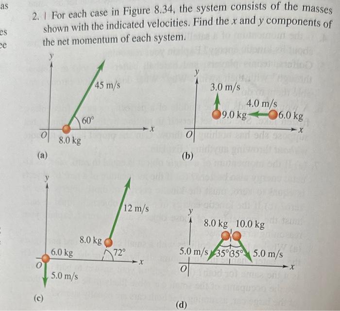 Solved For each case in Figure 8.34, the system consists of | Chegg.com