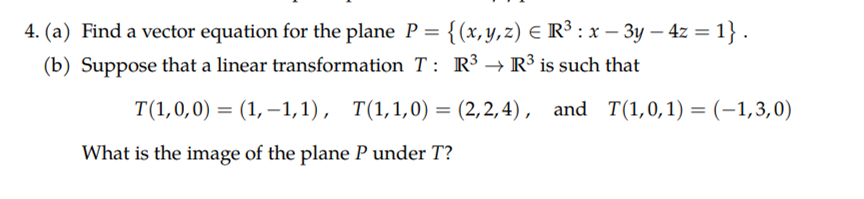 Solved (a) ﻿Find a vector equation for the plane | Chegg.com