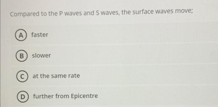 P-waves and S-waves - which are faster?