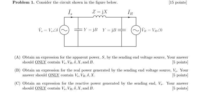 Solved Problem 1. Consider the circuit shown in the figure | Chegg.com