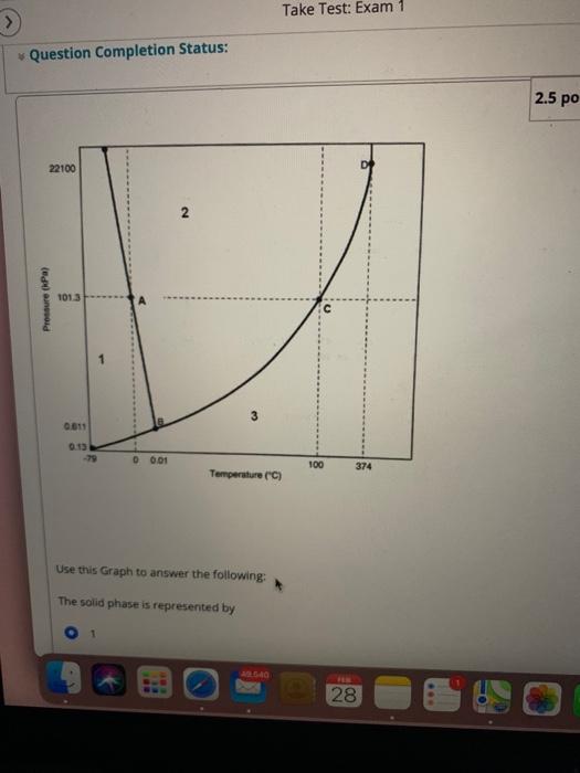 Solved Take Test: Exam 1 Question Completion Status: 2.5 po | Chegg.com