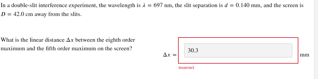 Solved In a double-slit interference experiment, the | Chegg.com