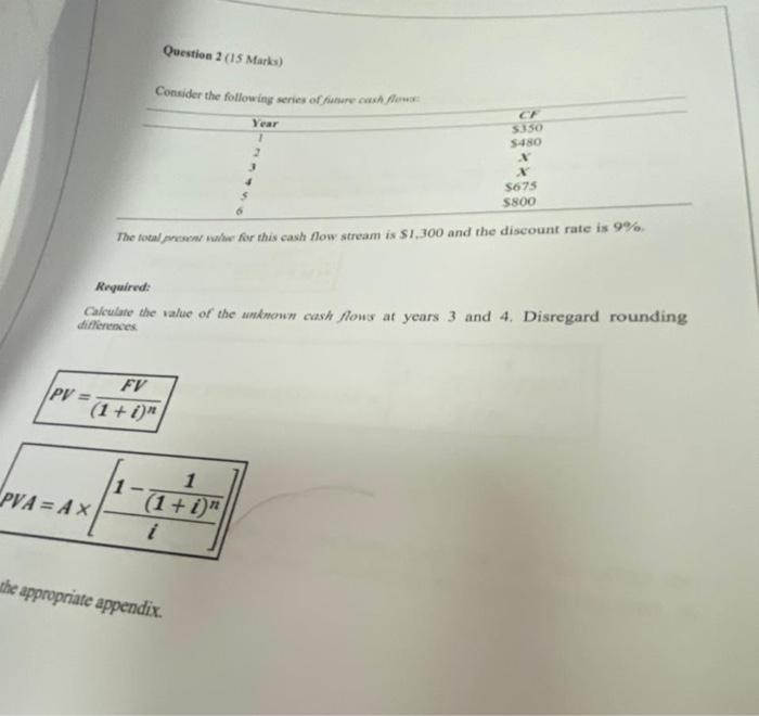 Solved Question 2 (15 Marks) Consider the following series | Chegg.com