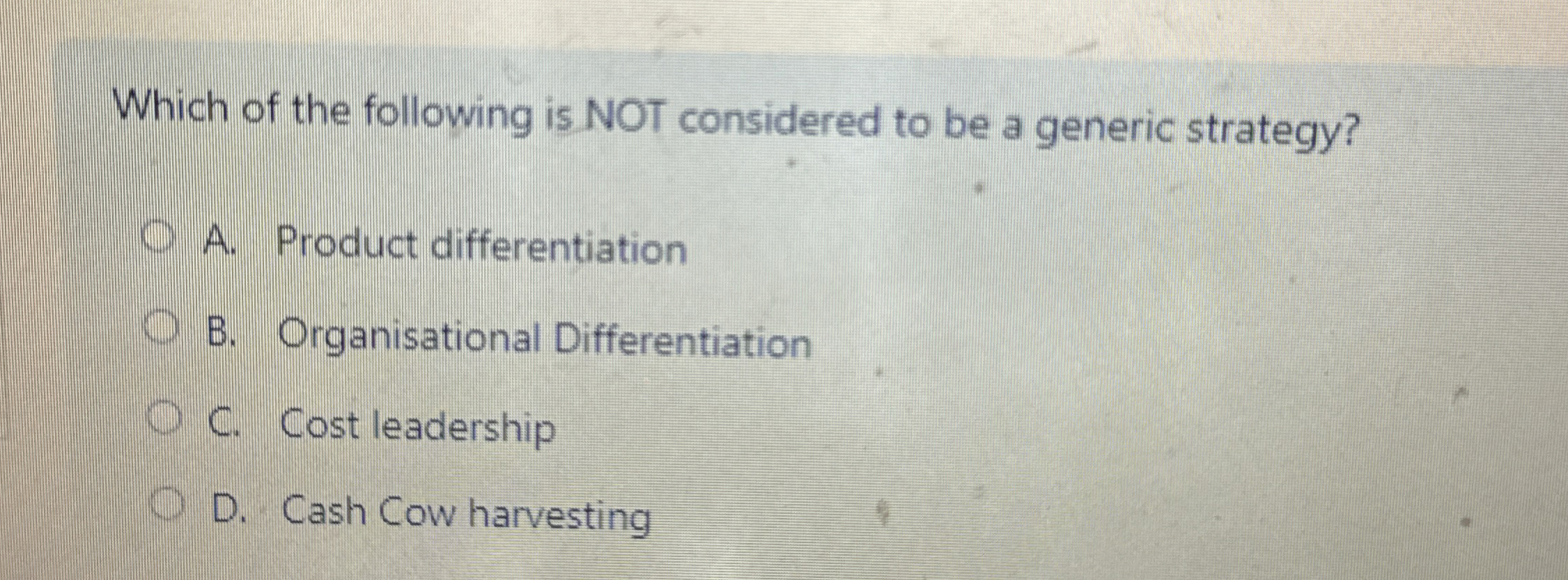 Solved Which of the following is NOT considered to be a | Chegg.com