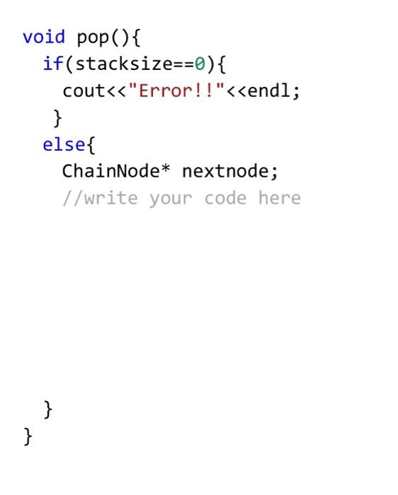 Solved 2. Linked representation of stack in code//text | Chegg.com