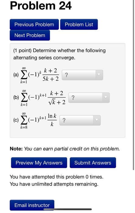 Solved Problem 24 Previous Problem Problem List Next Problem | Chegg.com