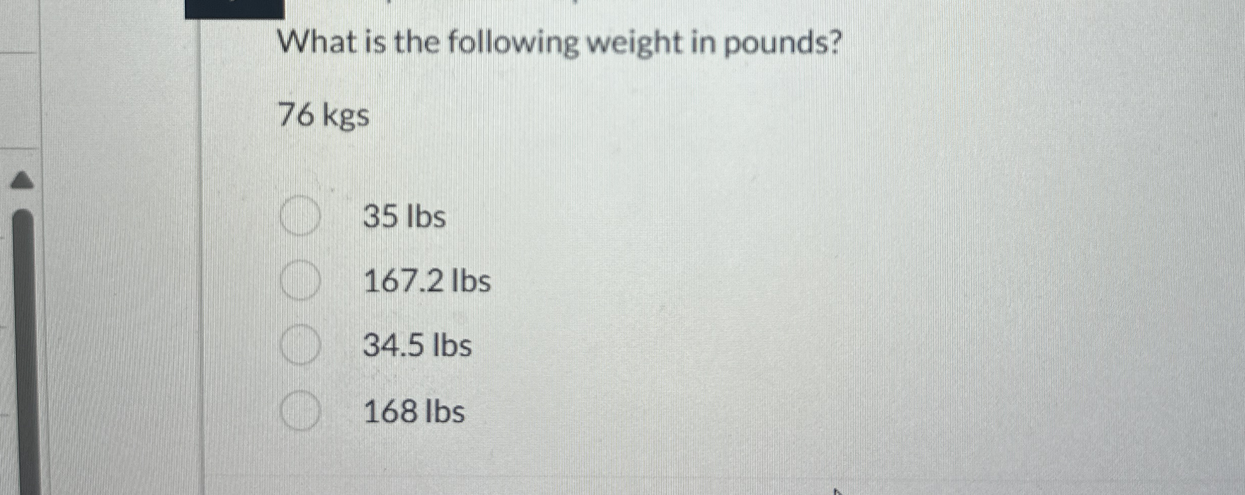 76 kilos in pounds best sale