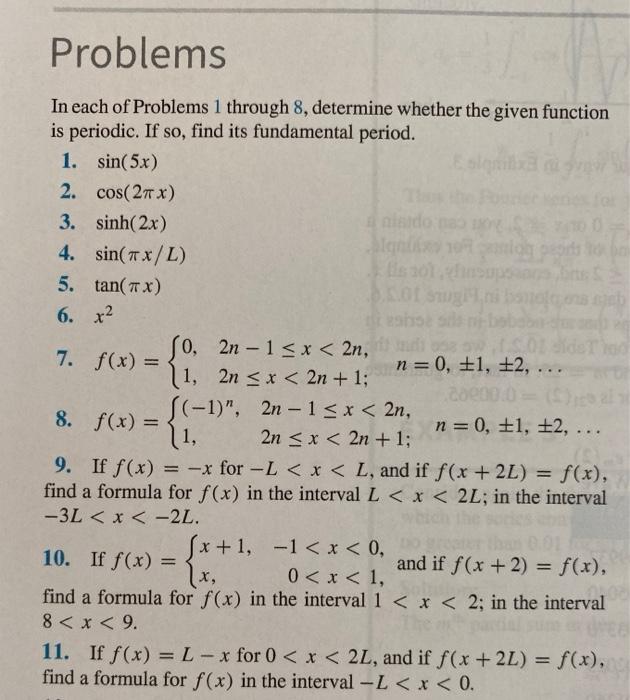 Solved Problems In Each Of Problems 1 Through 8 Determine