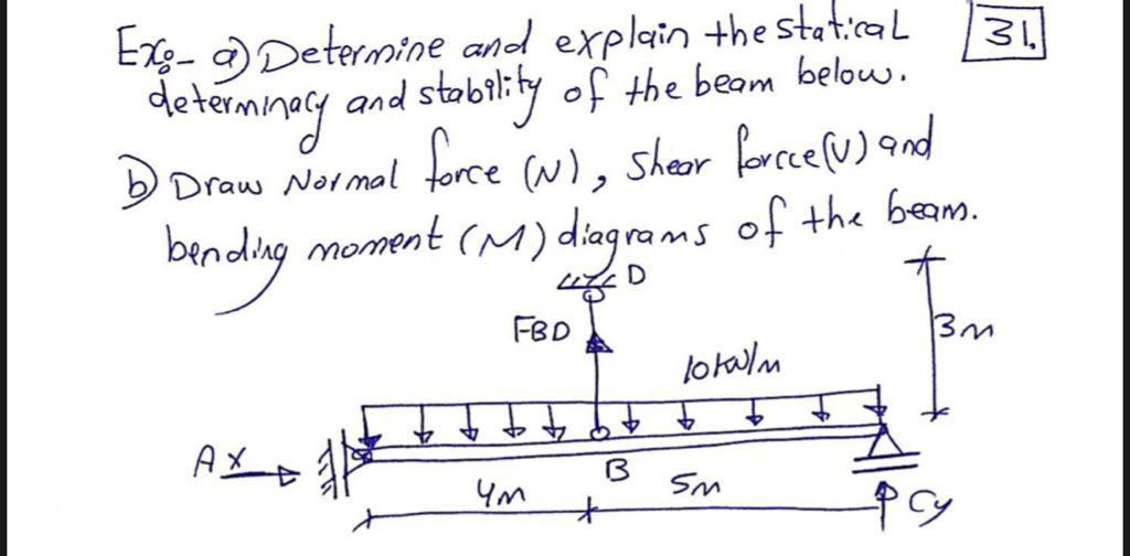 Solved 31, determinary Ex- 9) Determine and explain the | Chegg.com