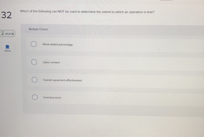 Solved Which of the following can NOT be used to determine | Chegg.com