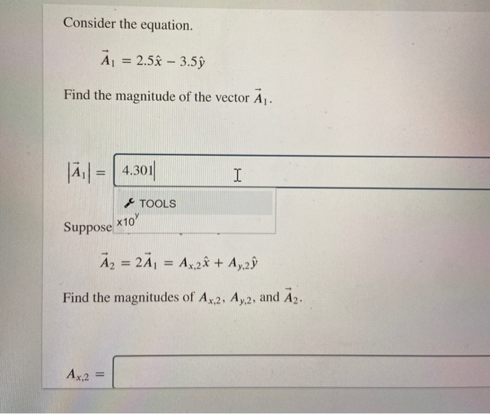 Solved Consider The Equation A 2 5i 3 5y Find The Ma Chegg Com