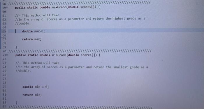 Solved using java find the standard deviation, median, max, | Chegg.com