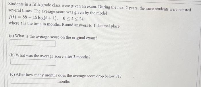 solved-students-in-a-fifth-grade-class-were-given-an-exa