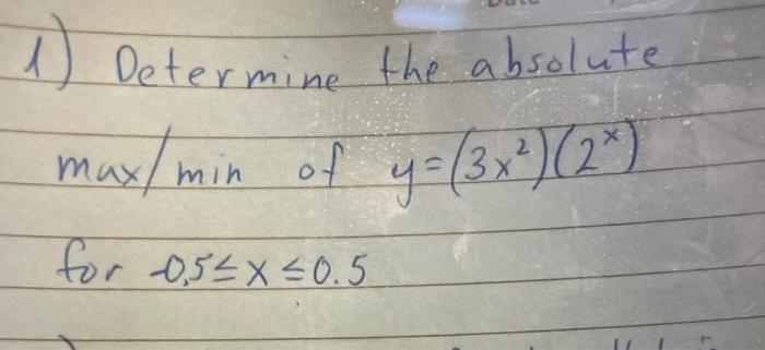 solved-determine-the-absolute-2-max-min-of-y-3x-2-chegg