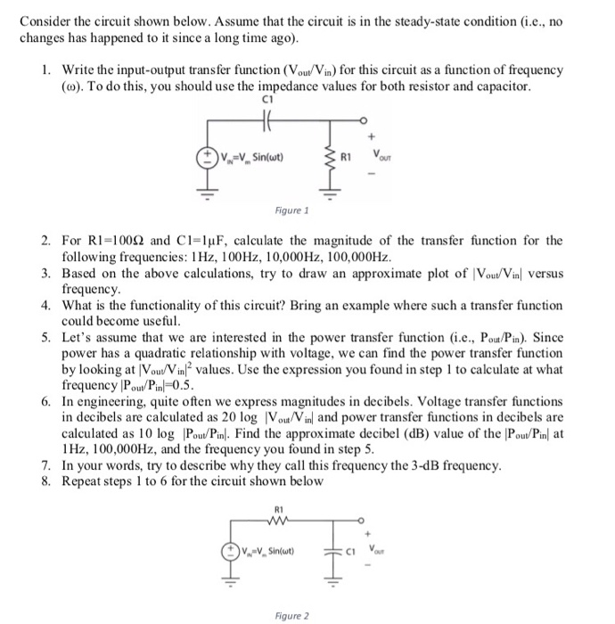 Solved Consider The Circuit Shown Below Assume That The