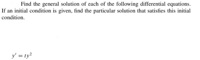 Solved Find the general solution of each of the following | Chegg.com
