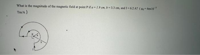 Solved What is the magnitude of the magnetic field at point | Chegg.com