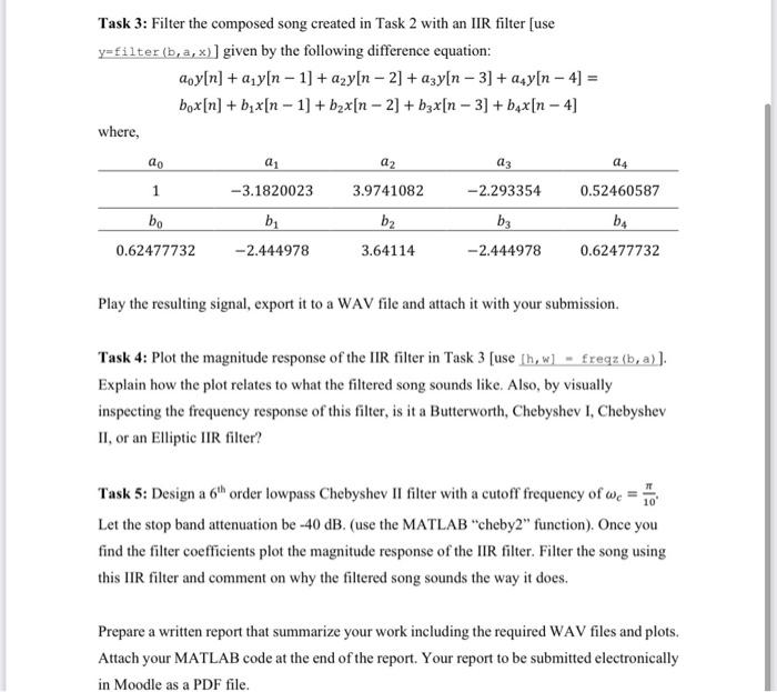 Solved Task 1 Write A Matlab Function Which Generates A 6384