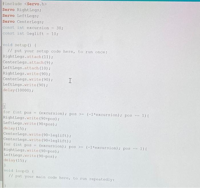 Solved how can you take this code and make a robot move 5 | Chegg.com