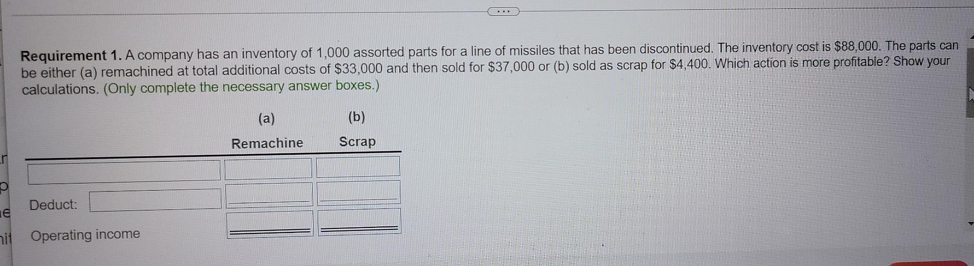 Solved Answer The Following Questions. 1. A Company Has An | Chegg.com