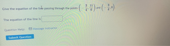 Solved Give the equation of the tide passing through the | Chegg.com