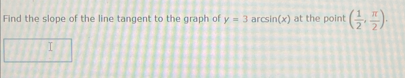 Solved Find the slope of the line tangent to the graph of | Chegg.com