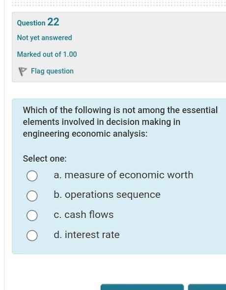Solved Question 30 Not yet answered Marked out of 1.00 P | Chegg.com