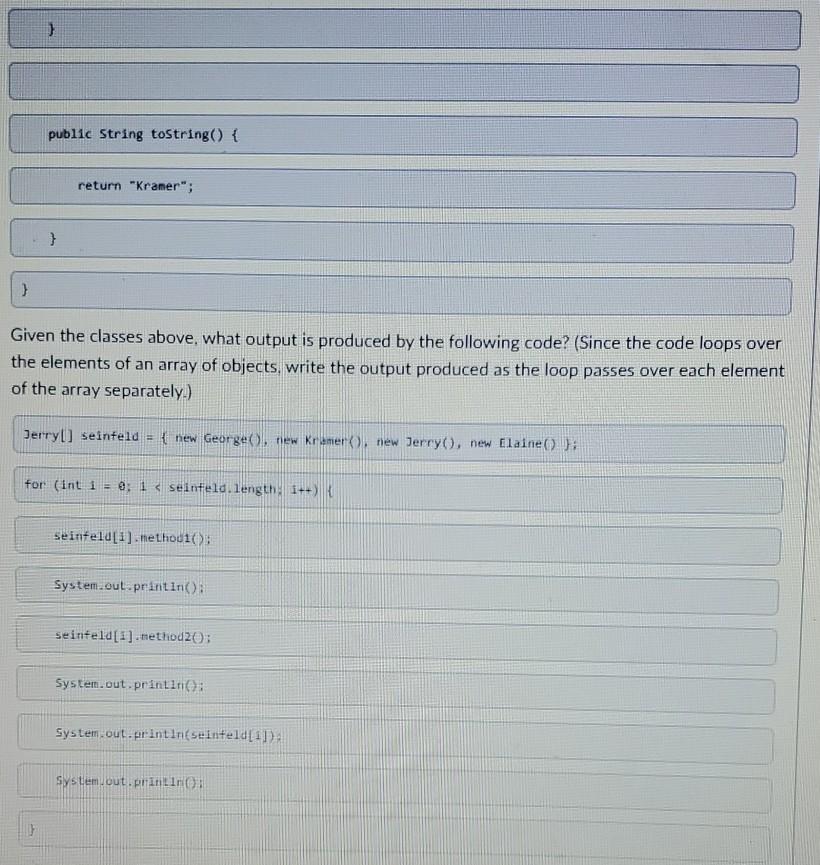 Solved Assume that the following classes have been defined: | Chegg.com