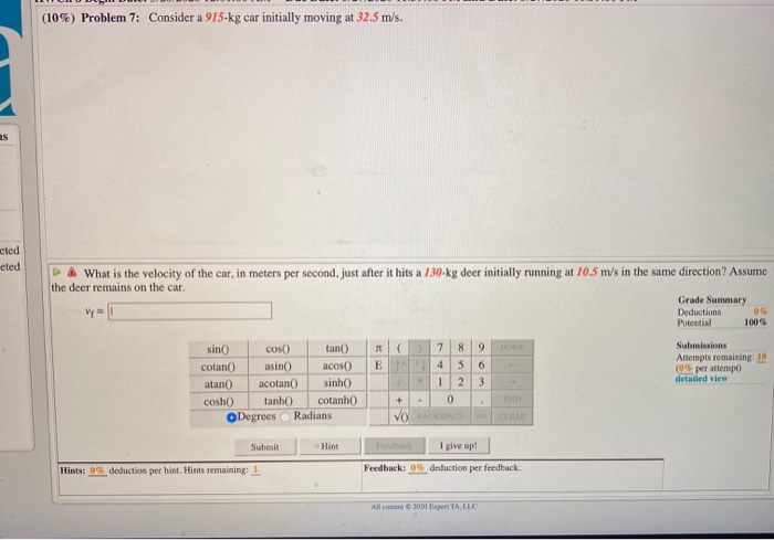 Solved 10 Problem 3 A Person Slaps Her Leg With Her Chegg