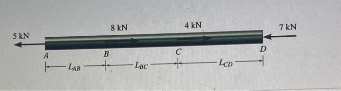 Solved 4. Find total deformation of end A with respect to D. | Chegg.com