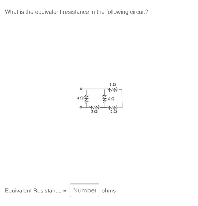 Solved What is the equivalent resistance in the following