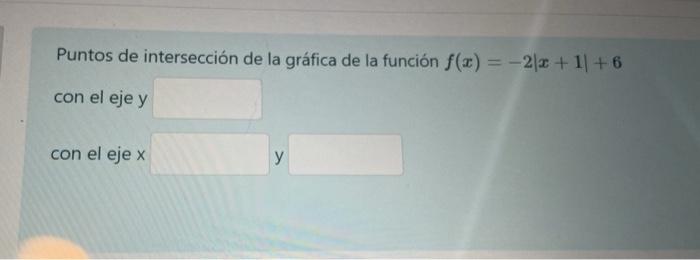 Points Of Intersection In The Grafic Of The Functi Chegg Com