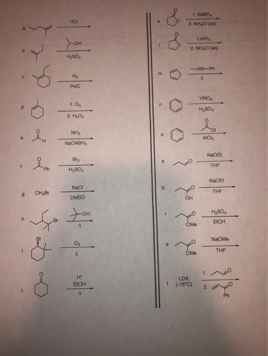 Solved Hci 1 Nabh 2 Nhới On Laih 2 Nhcl Aq H2so Chegg Com