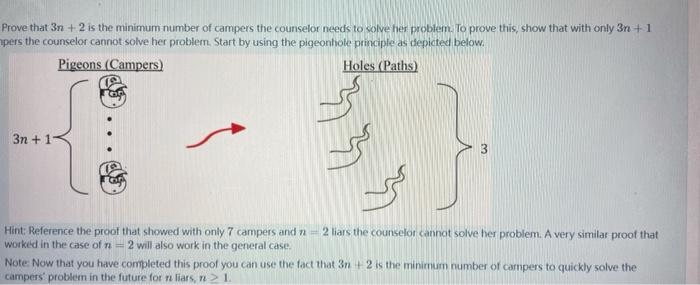 Solved The Campers Problem A counselor has 3n+2 campers with | Chegg.com