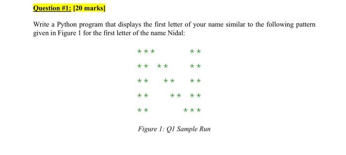 Solved Write a Python program that displays the first letter | Chegg.com