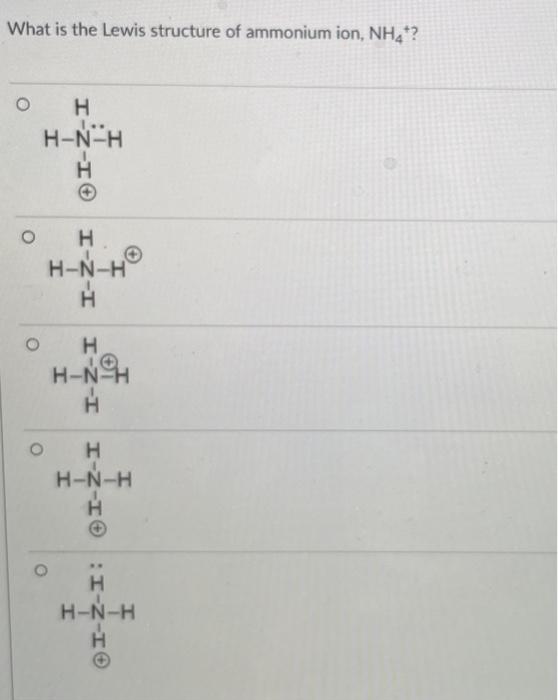 nh4 dot structure