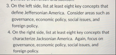 Solved On the left side, list at least eight key concepts | Chegg.com