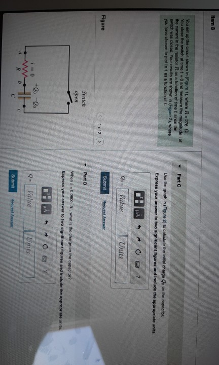 Solved Item B You set up the circuit shown in (Figure 1). | Chegg.com